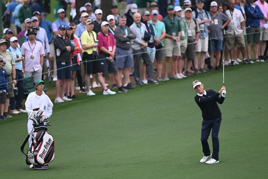 Bernhard Langer auf der 2. Runde des US Masters (Foto: Getty)