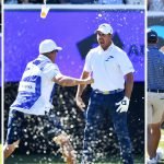Chase Koepka feiert ausgelassen sein Hole-in-One beim LIV Golf Event in Adelaide, Australien. (Foto: Getty)