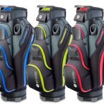 Die Motocaddy Pro-Serie in Blau, Limone und Rot. (Foto: Motocaddy)