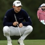 Patrick Cantlay hielt Jon Rahm und Brooks Koepka beim US Masters 2023 auf. (Foto: Getty; kleines Bild: Twitter:com/MMcEwanGolf)