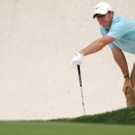 Rory Mclroy in der ersten Runde des US Masters 2023 im Bunker. (Foto: Getty)