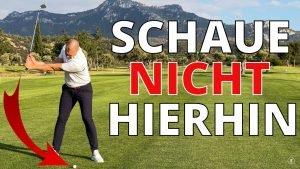 Golftraining mit Birdietrain: So können Sie, durch das Vermeiden des Fokussierens der Augen auf den Ball, Fehlschläge vermeiden. (Quelle: Birdietrain)