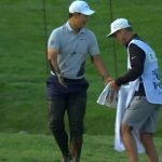Matschige Angelegenheit für Tom Kim bei der PGA Championship 2023. (Foto: Twitter @AmateurStatus)