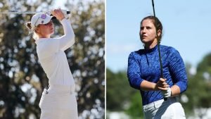 Sophie Hausmann und Leonie Harm bei der Ladies European Tour Amundi German Masters. (Foto: Getty)