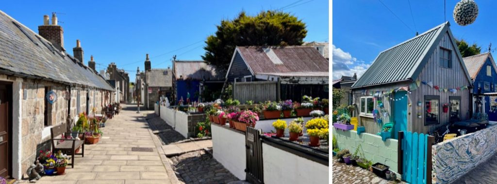 Idylle pur: ehemalige Fischerhäuschen in Footdee (Foto: Jürgen Linnebürger)