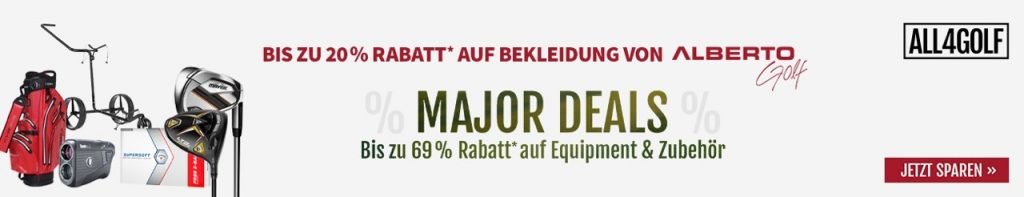 Major-Deals in der Open-Woche bei All4Golf. 