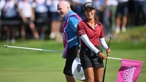Celine Boutier bei ihrem Heimsieg bei der Amundi Evian Championship 2023. (Foto: Getty)