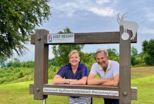 Die Selfie-Box am Grün von Loch Neun (Foto: Jürgen Linnenbürger)