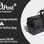 Angebot: Adidas Golf Duffel Bag im Wert von 99 € geschenkt.