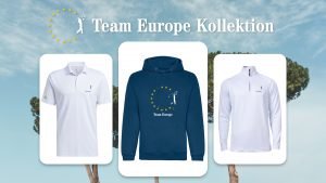 Die Ryder Cup Team Europe Kollektion im Golf Post Shop. (Foto: Golf Post)