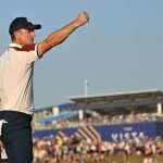 Justin Rose nach seinem Match-Gewinn am Samstag des Ryder Cup 2023. (Foto: Getty)