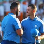 Jon Rahm und Nicolai Hojgaard nach ihrer Runde. (Foto: Getty)