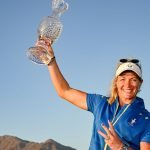 Suzann Petersen feiert den dritten Sieg in Folge für Team Europa beim Solheim Cup. (Foto: Getty)