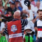 Patrick Cantlay und Caddie Joe LaCava am Samstag des Ryder Cup 2023. (Foto: Getty)