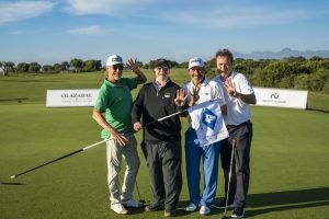 Nick Edmund (Zweiter v. l.) with Jimenez, Olazabal, Matthias Nemes (Quelle: Azalea Group)