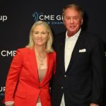 LPGA-Beauftragte Mollie Marcoux Samaan mit Terry Duffy, CEO der CME Group. (Foto: Getty)