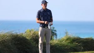 Matti Schmid ist einem Top Ergebnis auf der PGA Tour nahe. Vor der letzten Runde ist er geteilter Dritter. (Quelle. Getty)