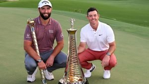 Jon Rahm gewann 2022 die DP World Tour Championship und Rory McIlroy die Saisonwertung und damit den Bonus Pool. (Foto: Getty)