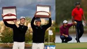 Bereits zum fünften Mal gewinnt Bernhard Langer die PNC Championship – Tiger Woods und Sohn Charlie überzeugten auch. (Fotos: Getty)