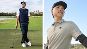 Jason Day und Min Woo Lee sind die Gesichter der aufstrebenden Ausrüster Malbon und Lululemon. (Fotos: Instagram @malbongolf & @lululemon)