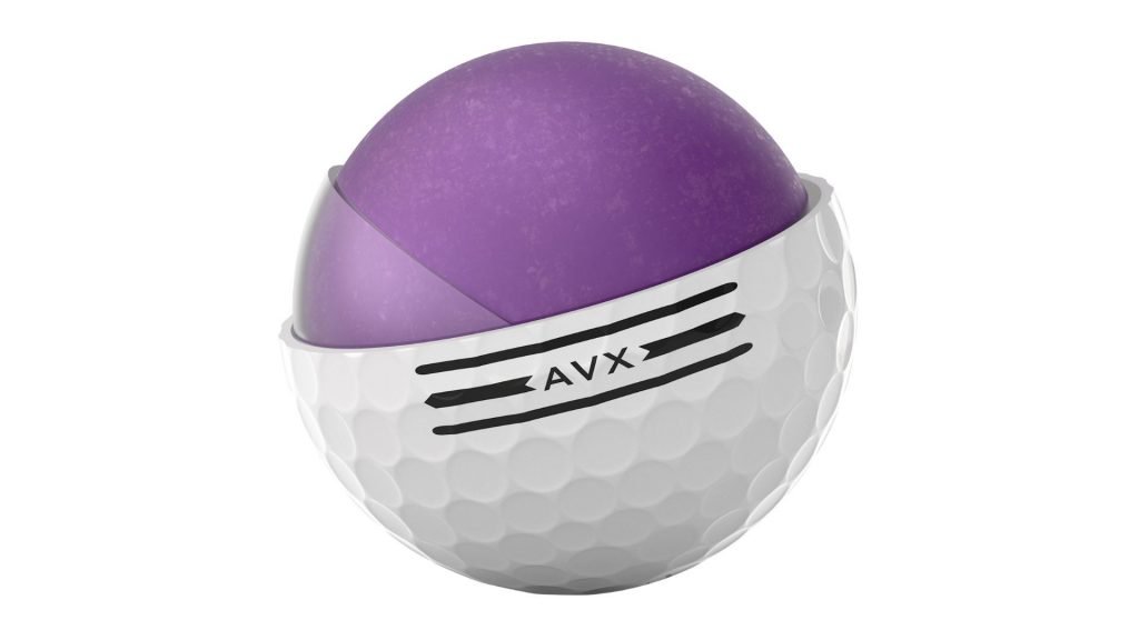 Der Querschnitt des Titleist AVX Golfballs. (Foto: Titleist)