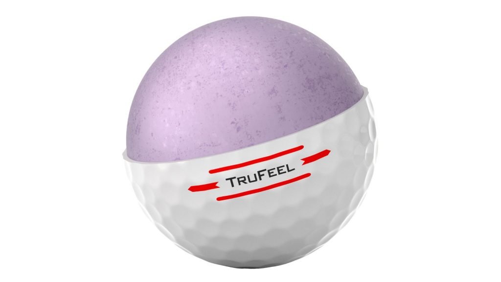 Der Querschnitt des Titleist TruFeel Golfballs. (Foto: Titleist)