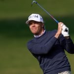 Max Rottluff hält die deutsche Fahne auf der DP World Tour in Qatar hoch. (Quelle: Getty)