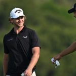 Nick Bachem auf dem 18. Loch des Eröffnungstages der DP World Tour in St. Francis Bay. (Foto: Getty)