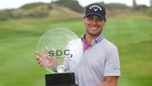 Der Amerikaner Jordan Gumberg gewinnt seinen ersten DP World Tour Titel auf den SDC Championships. (Foto: Getty)