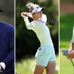 Treten in einer TaylorMade-Challenge an: Tiger Woods, Nelly Korda und Rory McIlroy. (Fotos: Getty)