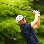 Yannik Paul beim Abschlag der 11. Bahn am zweiten Tag in Gotemba der DP World Tour. (Foto: Getty)