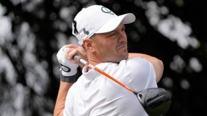 Martin Kaymer beim Tee-Off auf Bahn 10 am ersten Tag bei LIV Golf in Adelaide. (Foto: Getty)