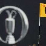 Die Fahne des 18. Lochs der British Open 2024 in Royal Troon. (Foto: Getty)