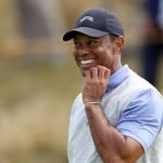 Tiger Woods bei den British Open 2024: Die Golflegende, die einst mit einem Billboard als Ausweis den Sicherheitsdienst überlistete. (Foto: Getty)