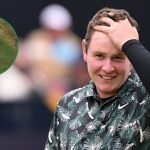 Robert MacIntyre unterhält bei der British Open 2024 die Zuschauer. (Foto: Getty; im Kreis: Screenshot Twitter.com/TheOpen)