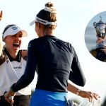 Olivia Cowan gratuliert der Siegerin Nelly Korda (kl. Foto). (Foto: Getty)