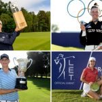 Jahresrückblick 2024 - Erfolge der Damen: Alexandra Försterling (links oben), Esther Henseleit (rechts oben), Helen Briem (links unten) und Chiara Tamburlini (rechts unten). Fotos: (Getty und LET/flickr)