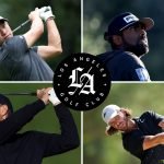 Die Teammitglieder des Los Angeles Golf Club der TGL: Collin Morikawa, Sahith Theegala, Justin Rose und Tommy Fleetwood. (Fotos: Getty)