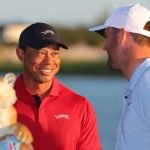 Tiger Woods und Scottie Scheffler bei der Hero World Challenge. (Foto: Getty)