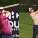 Tyrell Hatton und Alexander Knappe während der dritten Runde im Emirates Golf Club auf der DP World Tour. (Quelle: Getty)