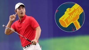 Tom Kim bei der TGL. (Foto: Jupiter Links GC/ X)