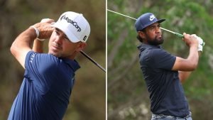 Brian Harman führt nach Tag 2 deutlich auf der PGA Tour. Tony Finau spielt sich mit einem Hole in One ins Wochenende. (Fotos: Getty)