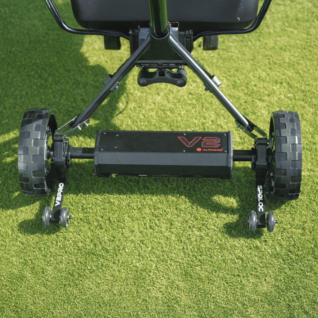 Der ClubBooster V2Pro Trolley von Alphard Golf. (Quelle: Alphard Golf)
