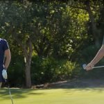 Scottie Scheffler vs. Nelly Korda. (Screenshit: Youtube.com/@TaylorMade Golf)