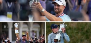 Die Sieger der letzten drei US Open: Was kriegt der Sieger von 2025? (Fotos: Getty)