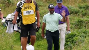John Parry nach seinem Hole-in-One bei der British Open. (Foto: Getty)