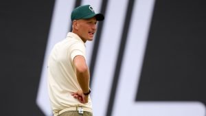 Adrian Meronk teilt bei LIV Golf UK by JCB die Führung nach Runde 1. (Foto: Getty)