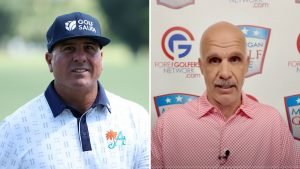 Bill Hobson, Moderator von Michigan Golf Live, führte ein Interview mit LIV-Golfer Pat Perez. Daraufhin wurde ihm die Medien-Akkreditierung entzogen. (Foto: Getty/Michigan Golf Live @YouTube)