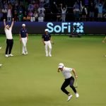 Billy Horschel feiert mit Atlanta Drive GC den Sieg im TGL-Finale gegen New York GC. (Foto: TGL)