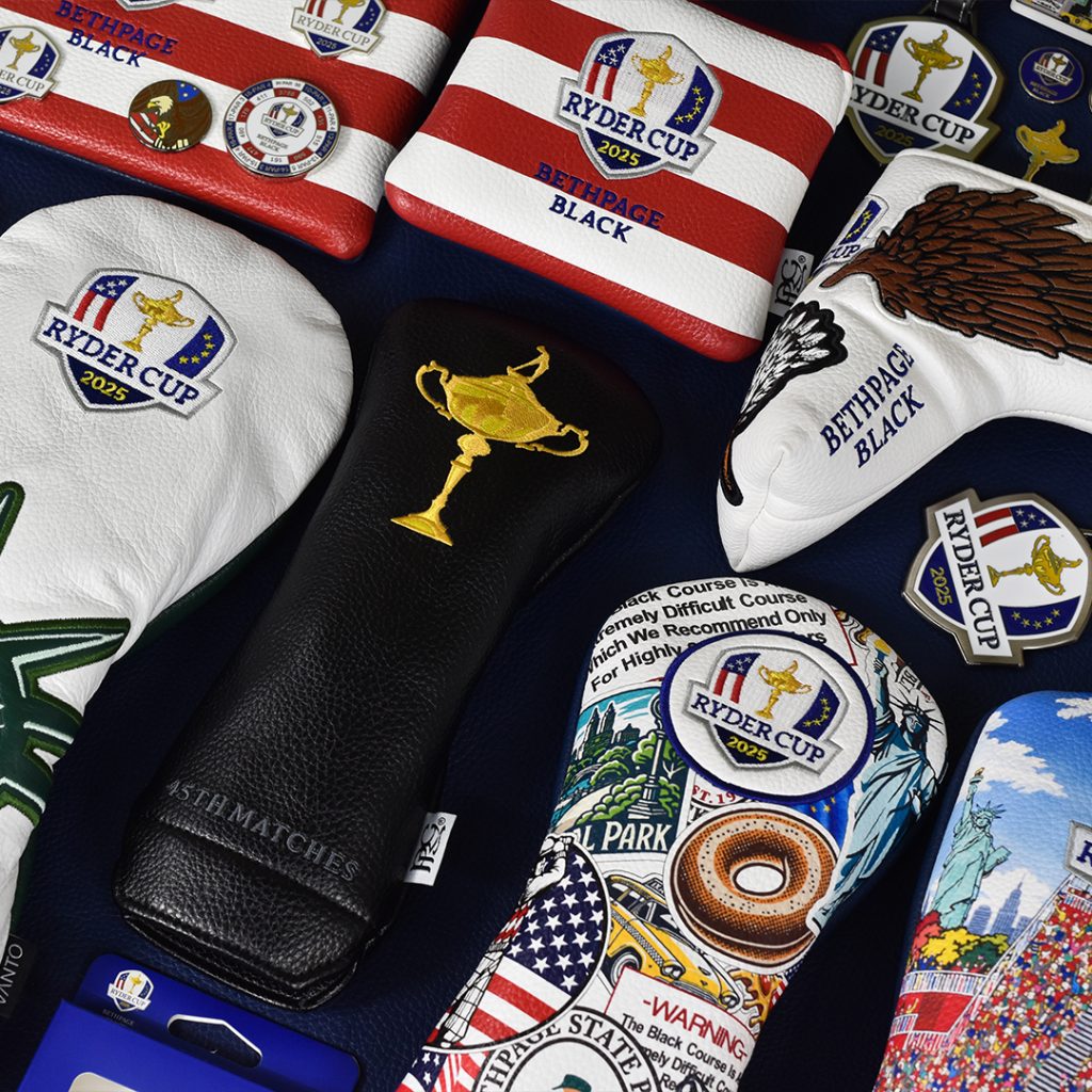 PRG mit vielen Lederaccesoires im Ryder Cup-Design (Foto: PRG)